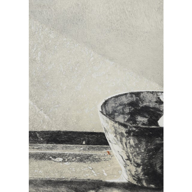 Reiner Schwarz, The Spatula, 1999, Charcoal and Crayon on Handmade Paper For Sale - Image 4 of 17