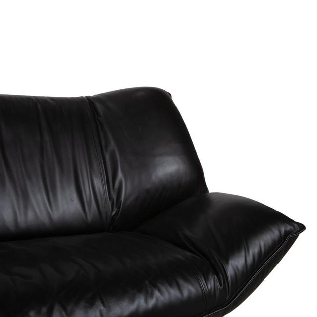 Animal Skin Tango 3-Seater Sofa in Black Leather from Leolux For Sale - Image 7 of 16