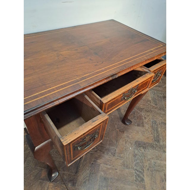 Brown Antique Walnut Side Table, 1730 For Sale - Image 8 of 9