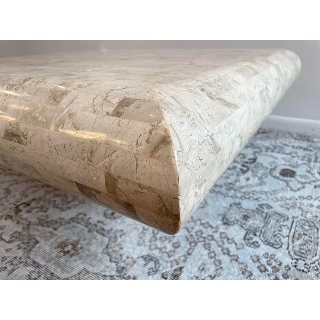 1980s 1980s Vintage Maitland Smith Tessellated Stone Coffee Table Postmodern For Sale - Image 5 of 6
