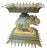 Stylish and Interesting Tole Elephant Side Table With Paisley Decoration For Sale