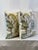 Custom-tailored handcrafted 20”x20” pillows in Jacobean floral “Floriana Mineral”attributed to P.Kaufmann linen blend...