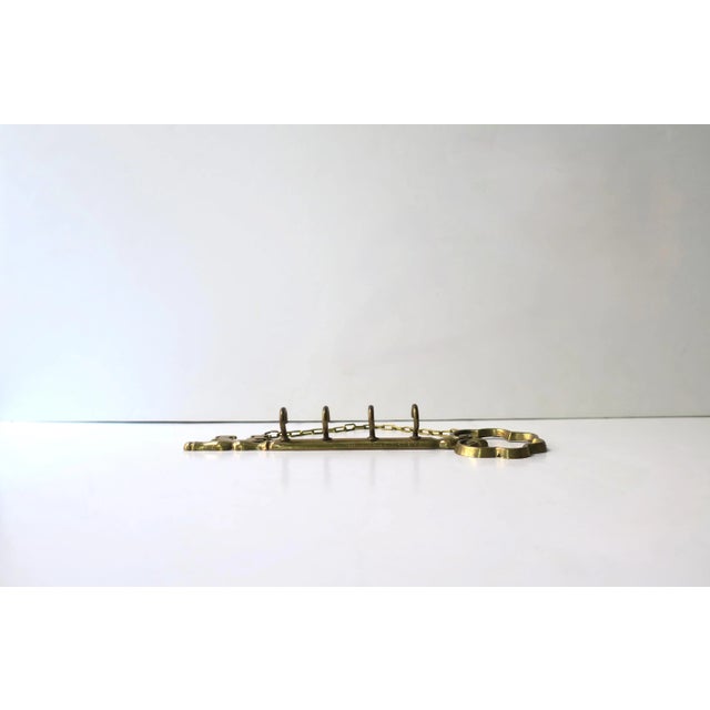 Mid 20th Century Brass Wall Key Holder For Sale - Image 5 of 5