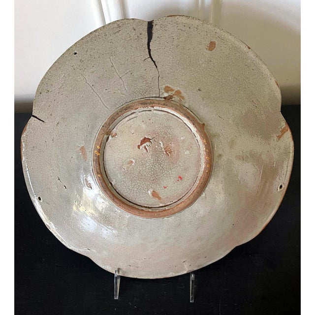 Japanese Seto Mingei Ceramic Plate Ishizara Edo Peorid For Sale In Atlanta - Image 6 of 17