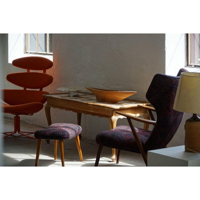 1940s Danish Modern Oak Coffee Table with Tiled Top by Frits Henningsen, 1950s For Sale - Image 5 of 18