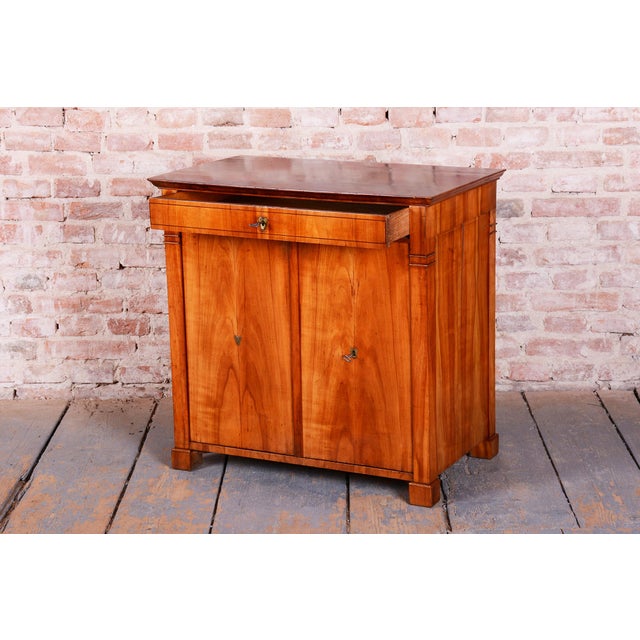 Biedermeier Side Cabinet in Cherry Wood, Czech, 1830s For Sale - Image 6 of 16