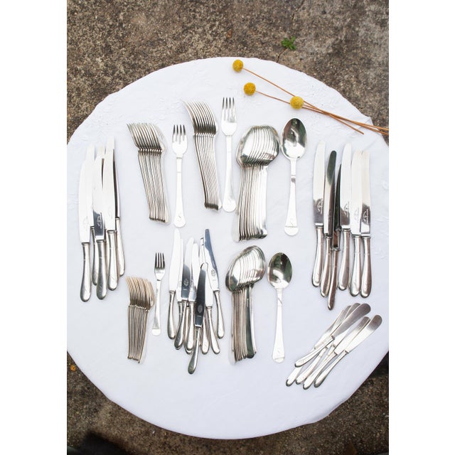 Swedish Cutlery Set Svensk Initial S from Gab, 1940s, Set of 88 For Sale - Image 3 of 12
