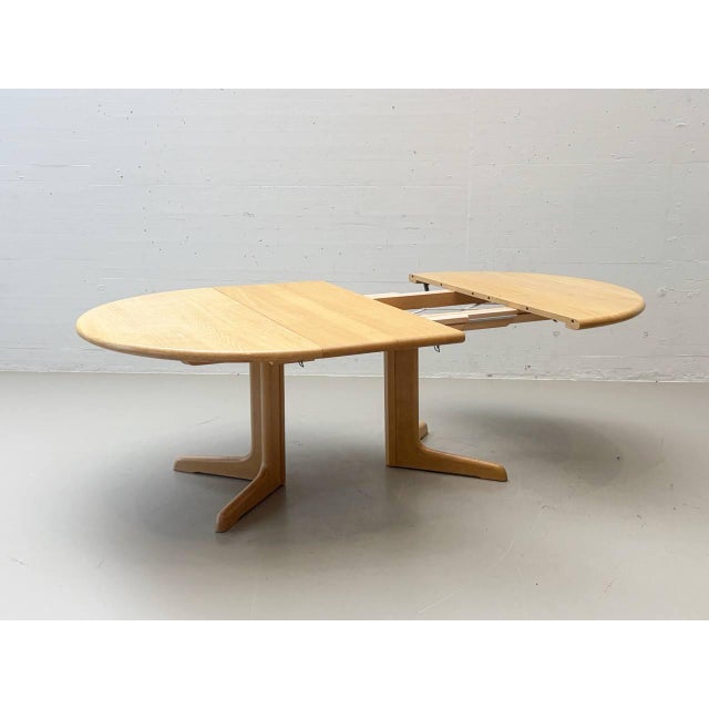 Wood Vintage Swiss Extendable Table in Oak For Sale - Image 7 of 17
