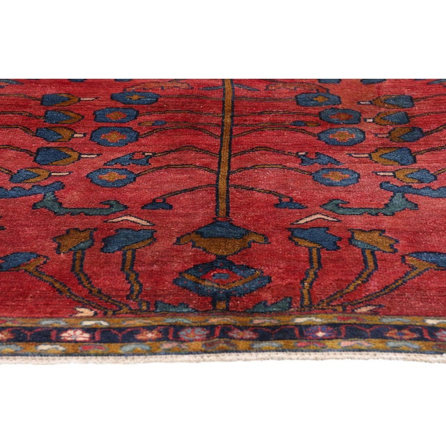 Antique Persian Lilihan Rug, 04'00 X 05'04 For Sale - Image 4 of 10