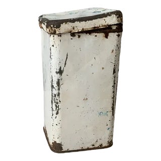 Enamel Flour Container, 1950s For Sale