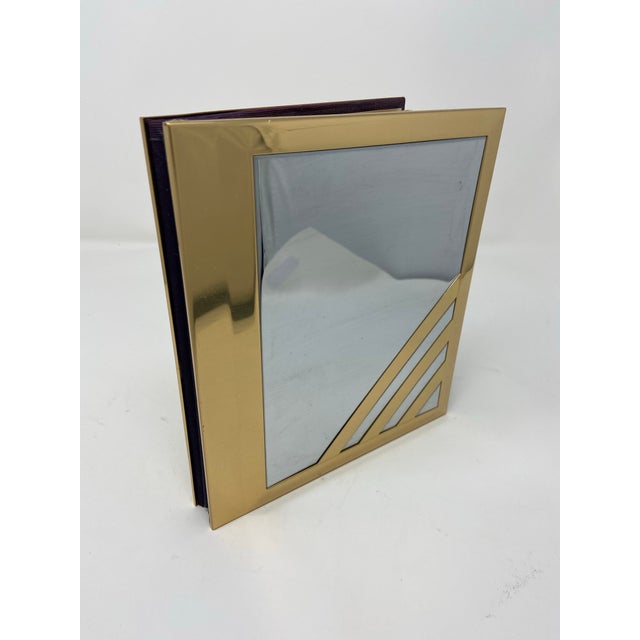 Chrome Postmodern Melannco Int’l LTD Chrome and Brass Picture Album For Sale - Image 8 of 8