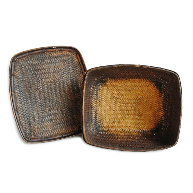 Vintage Akha Thai Organic Modern Basket For Sale - Image 4 of 5