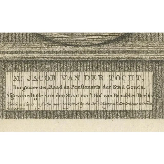 Claessens, Jacob Van Der Tocht Mayor of Gouda, 1794, Paper For Sale - Image 3 of 10