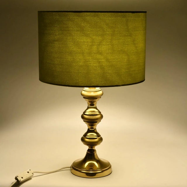 1970s Mid-Century Brass Table Lamp, 1970s For Sale - Image 5 of 12