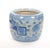 This elegant Asian blue-and-white porcelain vessel, dating to the late 20th century, features a generously proportioned...