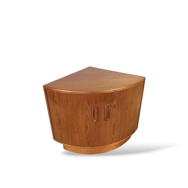 Contemporary Vintage Teak Corner Cabinet, 1970s For Sale - Image 3 of 6