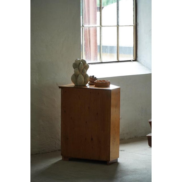 Early 20th Century Art Deco Swedish Corner Cabinet in Birch, 1930s For Sale - Image 15 of 17