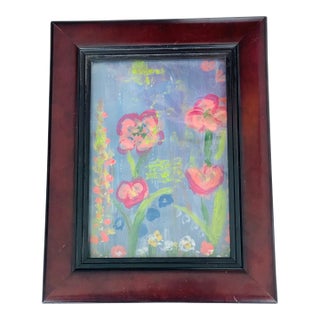 1970s Mini Abstract Hedgehog Garden 2 Series by Elia Framed For Sale