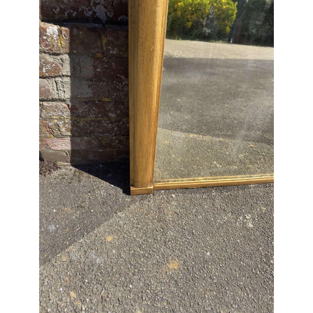 Large Antique English Arched Top Gilt Overmantle Mirror, 19th Century For Sale - Image 5 of 7