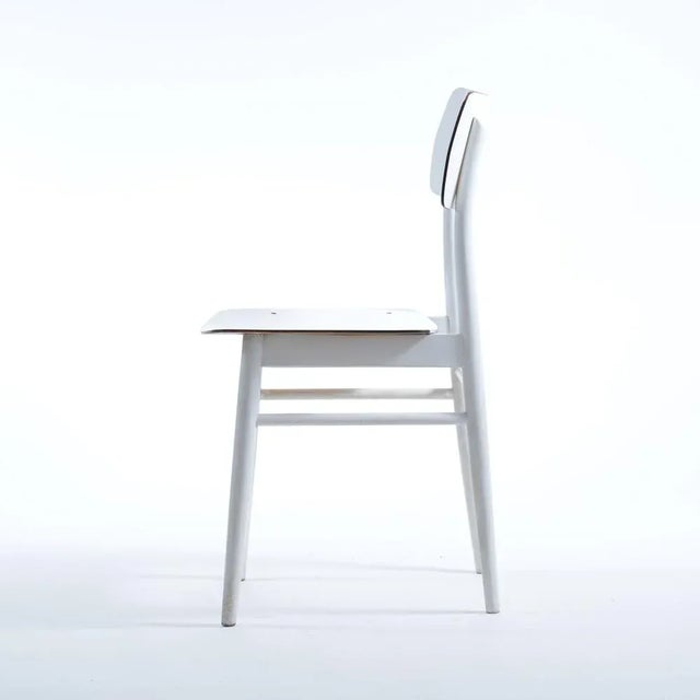 Mid-Century Czechoslovak White Oak & Formica Chair from TON, 1960s For Sale - Image 11 of 14