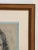 Circa 1950 Original Pastel Portrait of a Young Woman, Framed For Sale - Image 4 of 12