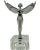 Vintage Aurora Goddess of Dawn Moon Radiator Mascot Hood Ornament Car For Sale - Image 4 of 12