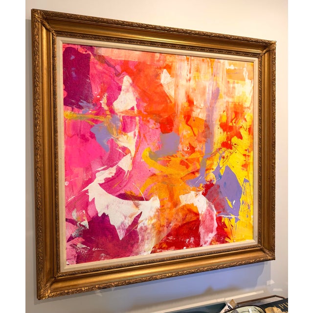 Large Original Abstract Painting "Street Candy" Signed Arlene Carr For Sale - Image 9 of 10