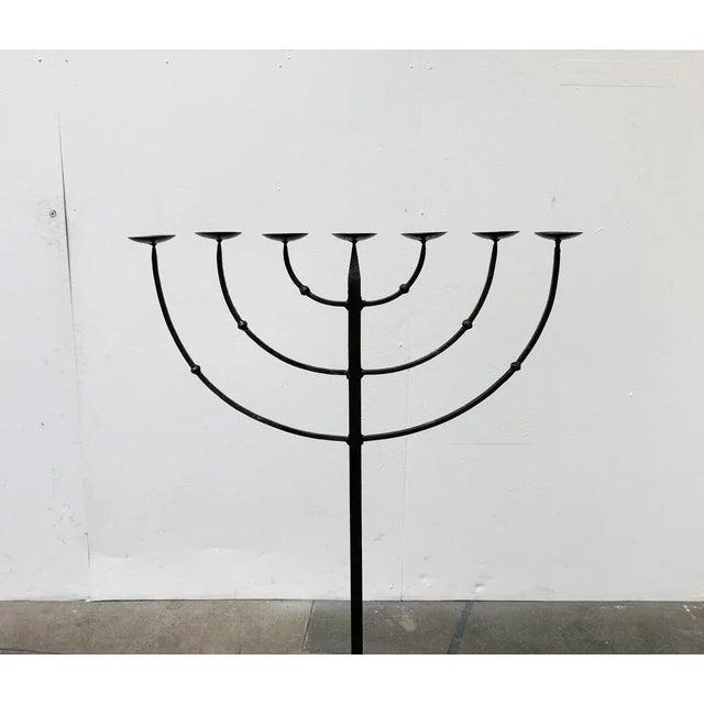 Brutalist Wrought Iron Candleholder For Sale - Image 12 of 18