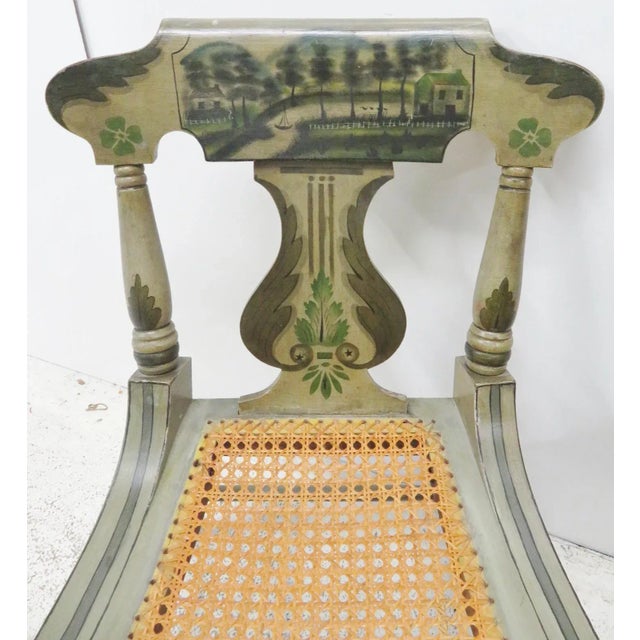 American 19th C. Baltimore Paint Decorated Side Chairs - A Pair For Sale - Image 3 of 6