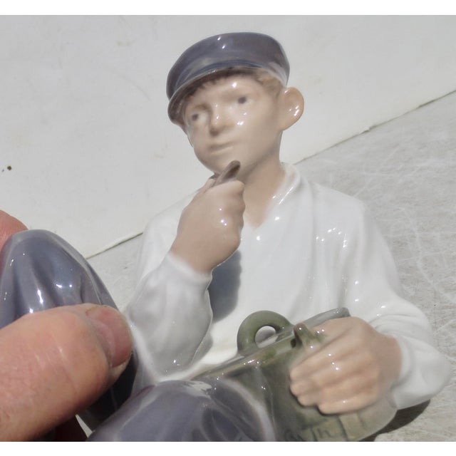 Ceramic Royal Copenhagen Porcelain Sheppard Dated 1956 For Sale - Image 7 of 10