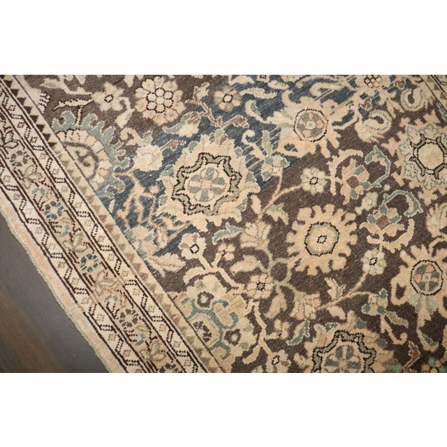 Cream Vintage Persian Malayer Brown Rug no. j4754 For Sale - Image 8 of 8