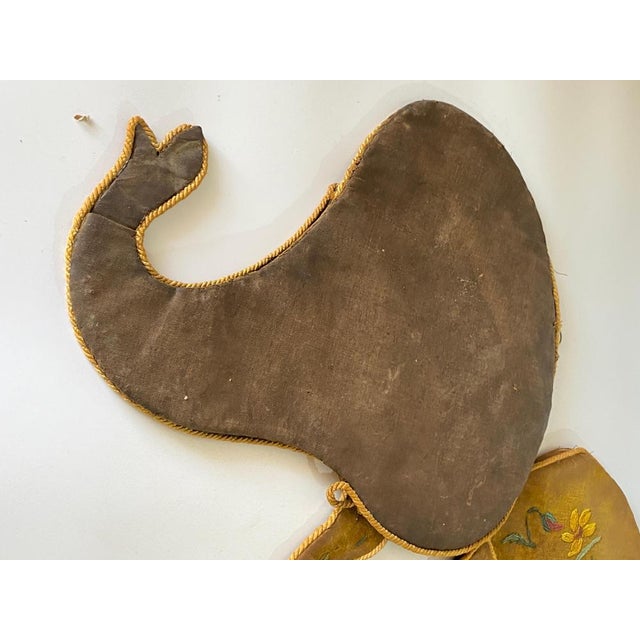 19th Century Wall Letter Holders in Embroidery, Set of 2 For Sale - Image 6 of 17