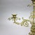 Neoclassical Antique Brass & Marble Girandole Candelabra with Basket of Flowers, Circa 1890 For Sale - Image 3 of 9