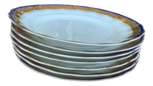 1950s Favolina-Karolia Van Cortland Salad Plates- Set of 7