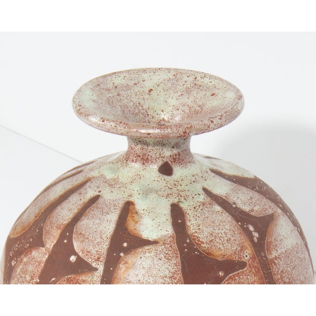 Mid-Century Modern Signed Studio Pottery Vase by George and Ilana Dabbikeh For Sale - Image 3 of 7