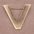 1940s Vintage Tiffany & Co. 14k Yellow Gold “V” Brooch C. 1940s For Sale - Image 5 of 8