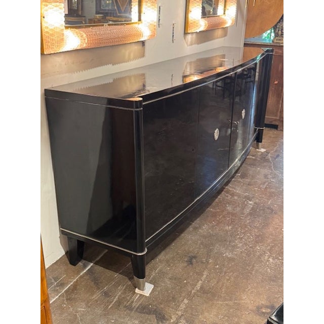 MId 20th Century Art Deco Style Side Board by De Coene Freres of Belgium For Sale - Image 4 of 4