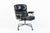 Black Eames Time Life Executive Chair Herman Miller Black Leather Office Chair 1981 For Sale - Image 8 of 18