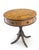 Walnut Round Drum Center Side Table Stand w/ Drawers Johnson Furniture Mint! For Sale - Image 6 of 13