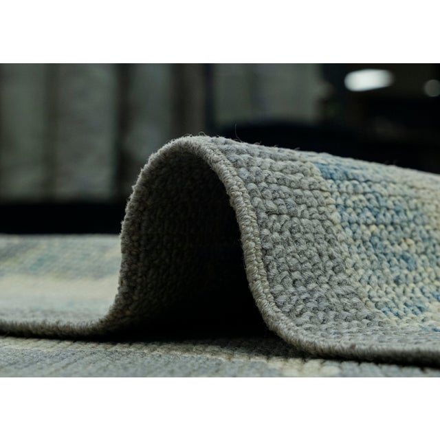 Taupe Turkish Oushak Rug 5'2" x 11'7" #18098 For Sale - Image 8 of 8