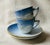 Mid-Century Modern Pair of Danish B&g Porcelain Cups, Saucers & Spoon Rests c.1960 For Sale - Image 3 of 9