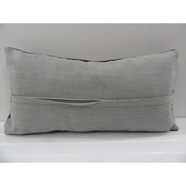 Contemporary Striped Turkish Kilim Pillow Cover For Sale - Image 3 of 4