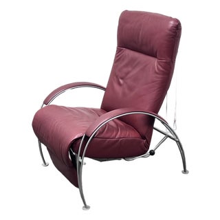 Percival Lafer for Lafer Furniture Billie Leather Recliner For Sale