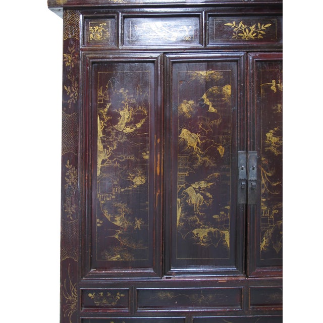 Mid 19th Century Antique Chinese Chinoiserie-Style Cabinet For Sale - Image 5 of 15