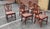 This is a gorgeous full set of six vintage Duncan Phyfe or Hepplewhite style Shield Back dining chairs (no makers mark)....