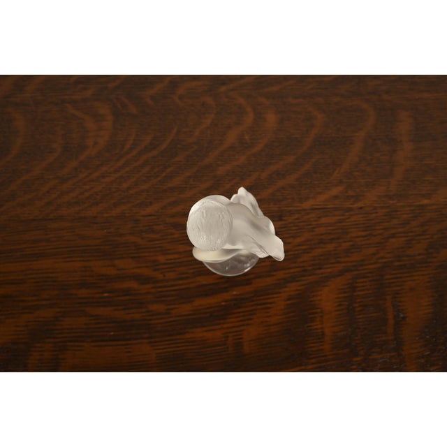 Lalique Lady Diane With Fawn Art Deco Frosted Crystal Figurine For Sale In South Bend - Image 6 of 11