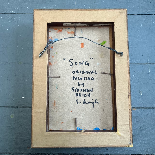 Contemporary Original Abstract Painting by Stephen Heigh “Song” For Sale - Image 4 of 4