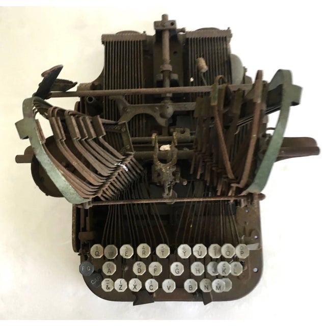 Found art perfectly patinated type writer ready for immediate viewing. Great for the producer, writer or secretary in you...