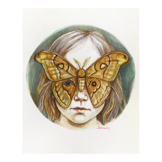 Quietly Transform - Original Contemporary Figurative Acrylic Painting on Canvas by Amanda Immurs For Sale
