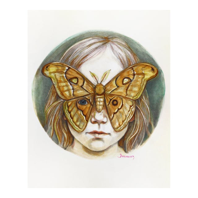 Quietly Transform - Original Contemporary Figurative Acrylic Painting on Canvas by Amanda Immurs For Sale